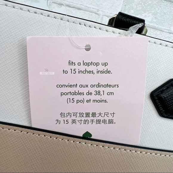 Kate Spade Colorblock Large Laptop Tote Shoulder Bag - Picture 12 of 13